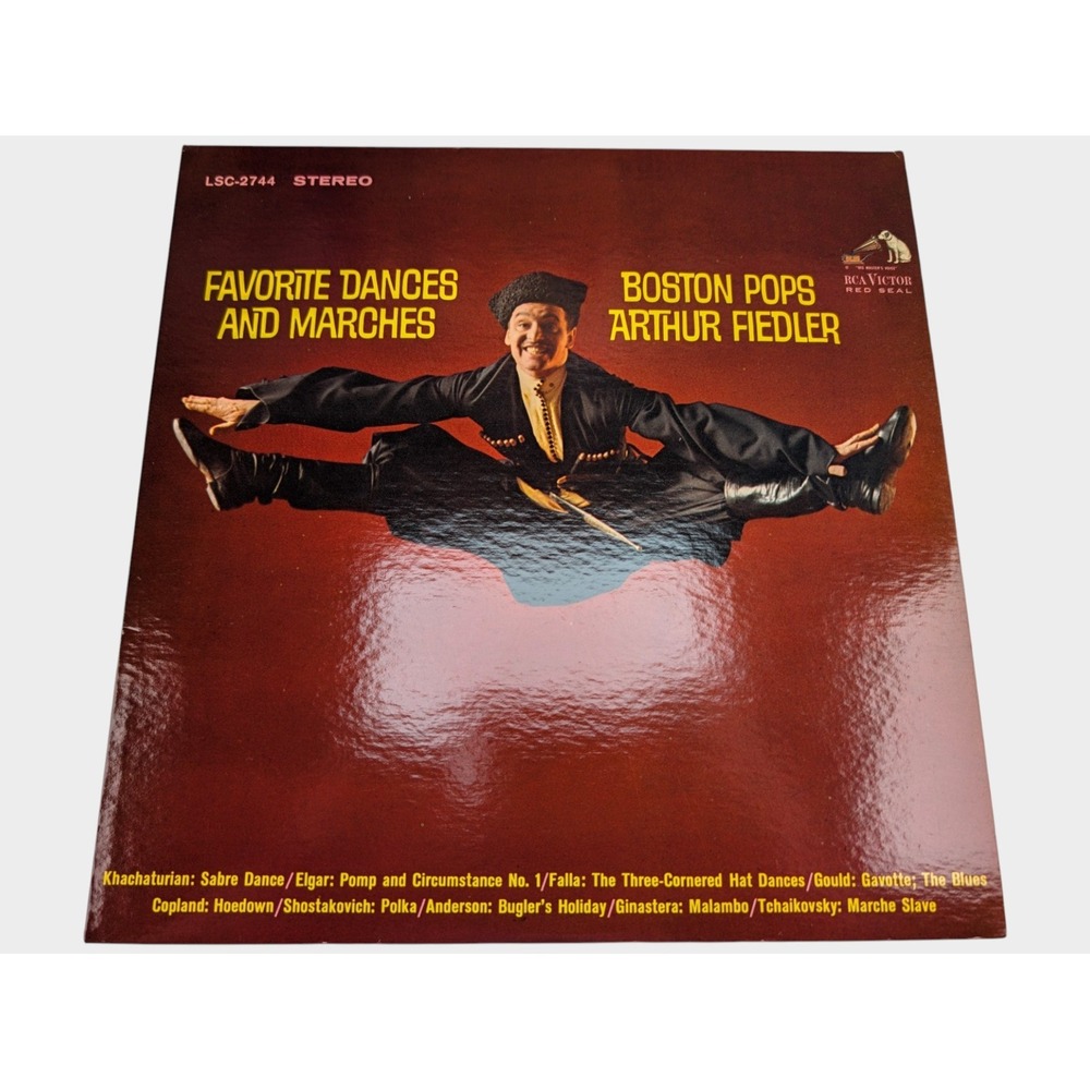 Arthur Fiedler Boston Pops Favorite Dances and Marches LSC-2744 Stereo LP 1S 1S